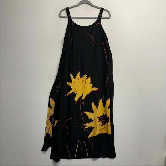 Animale by Jacques Ruc Layered Floral Tank Maxi Dress 3 / L Cotton - Picture 4 of 11